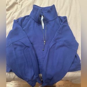 Lululemon Scuba Oversized Funnel-Neck Half Zip - Sz M/L in color Psychic